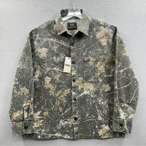NWT Nomad Craft & Flow Julian Real Shirt Jacket Size M Camo Canvas Buttons